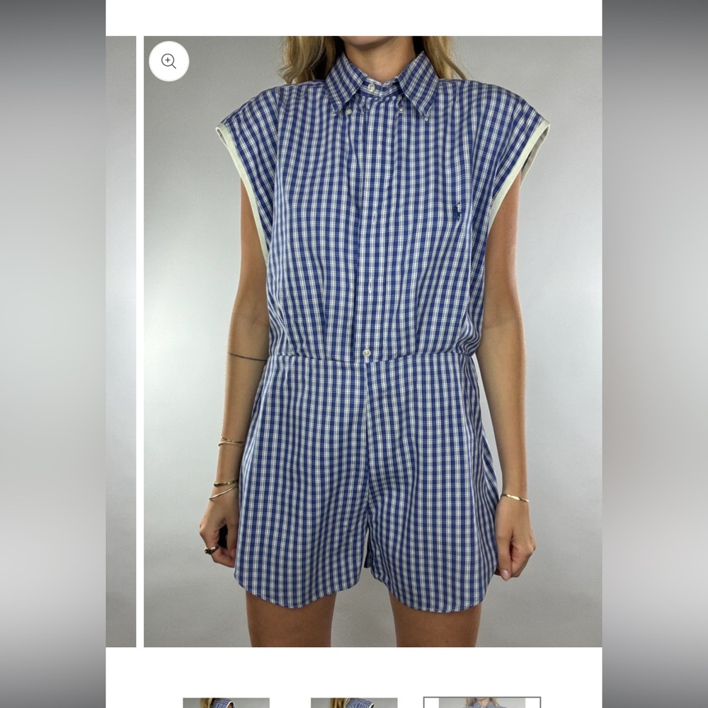 Ralph Lauren Polo | upcycled romper - Picture 2 of 5